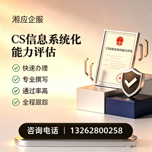 南通CS信息系统化能力评估申报服务