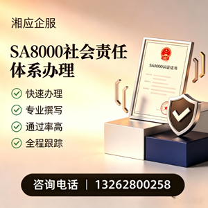 南通SA8000社会责任体系认证服务